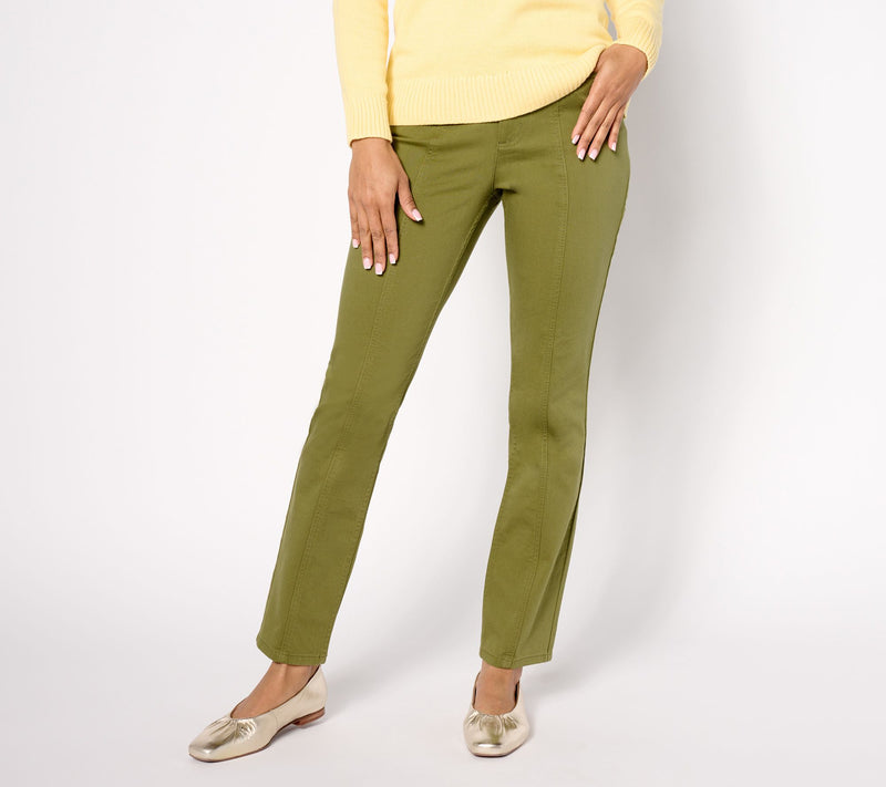 Denim & Co. Canyon Retreat Soft Twill Pant with Seaming Detail — View 9
