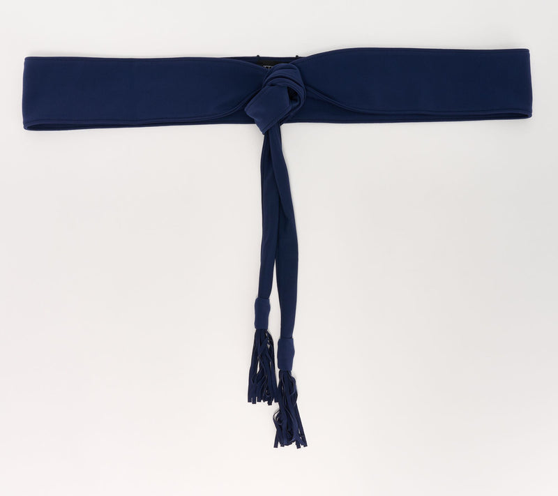 Women with Control Como Jersey Obi Belt w/ Tassels — View 12