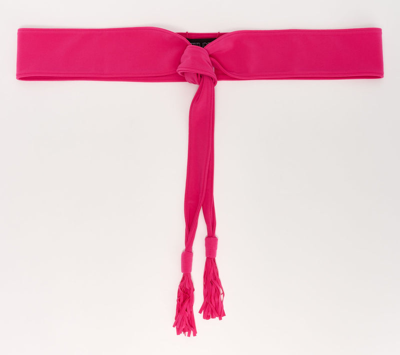 Women with Control Como Jersey Obi Belt w/ Tassels — View 15