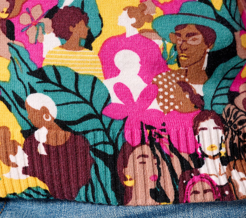 Women with Control International Women's Day Printed Sweater — View 4