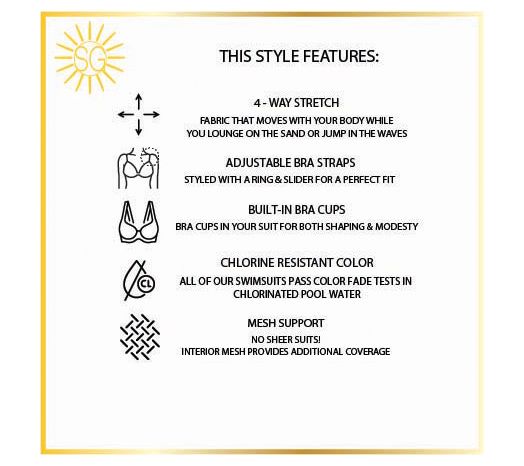 Susan Graver Soleil Ruched Front Swimsuit with Belt — View 11