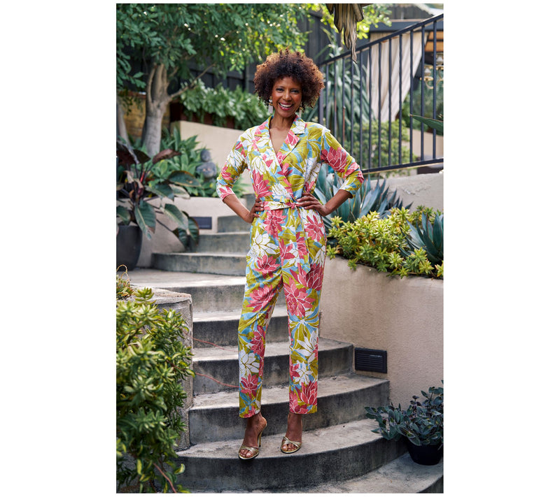 BEAUTIFUL by Lawrence Zarian The JJ Regular Draped Belted Jumpsuit — View 10