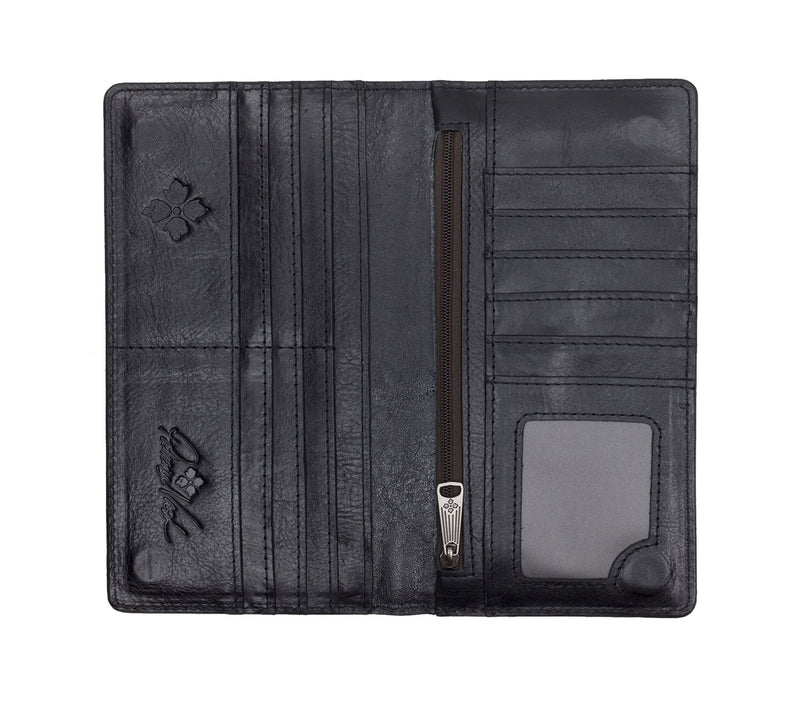 Patricia Nash Valentia Leather Wallet withWrist Strap — View 5