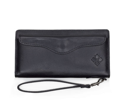 Patricia Nash Valentia Leather Wallet withWrist Strap