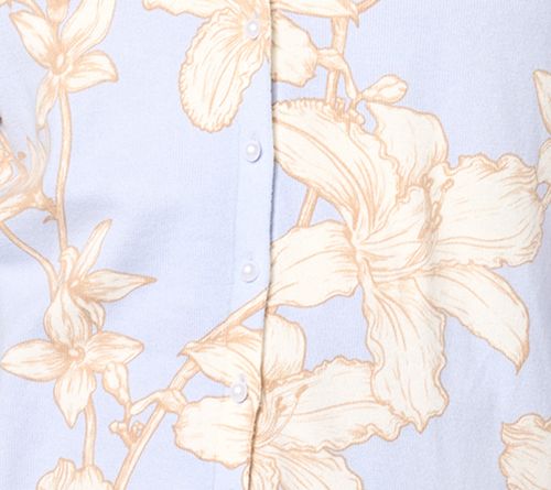 BEAUTIFUL by Lawrence Zarian Floral Printed V-Neck Cardigan — View 4