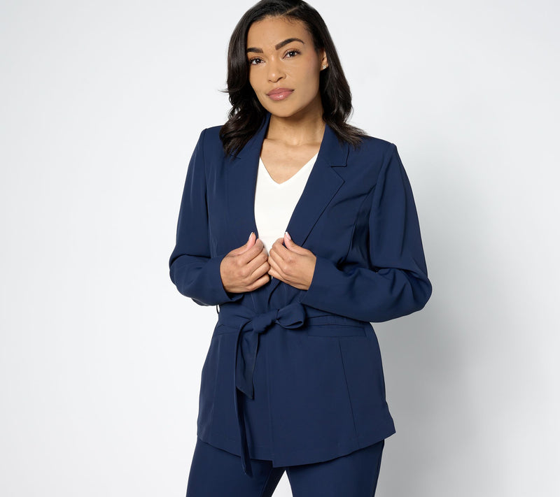 BEAUTIFUL by Lawrence Zarian Belted Blazer — View 3