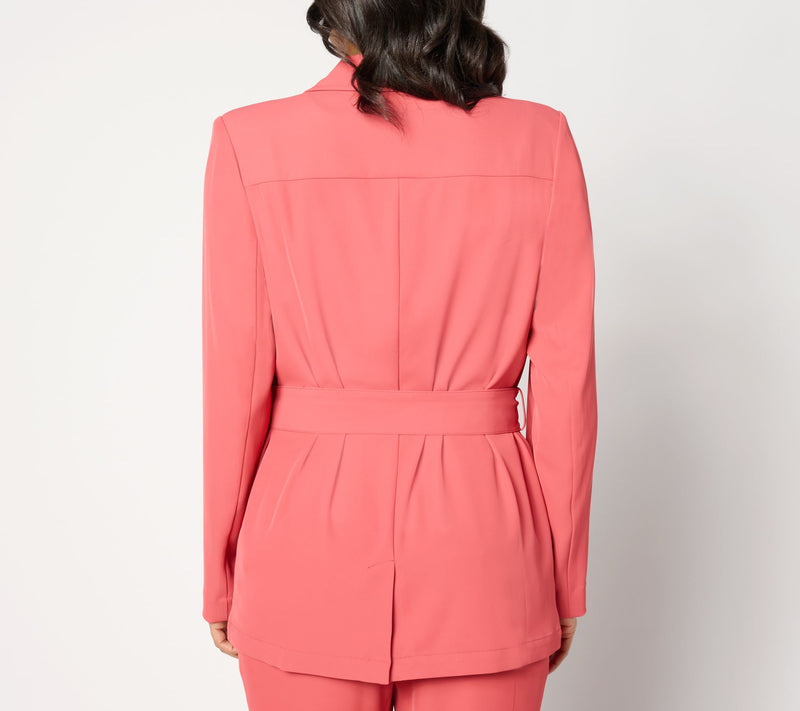 BEAUTIFUL by Lawrence Zarian Belted Blazer — View 12