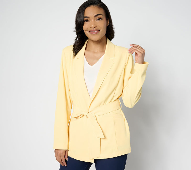 BEAUTIFUL by Lawrence Zarian Belted Blazer — View 7