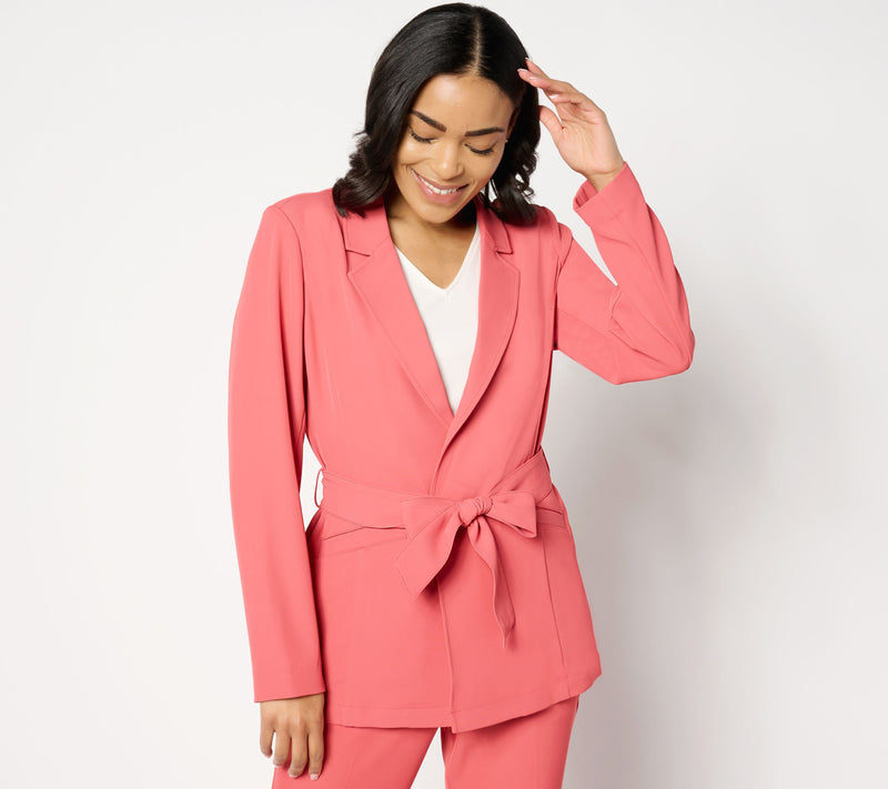 BEAUTIFUL by Lawrence Zarian Belted Blazer — View 5