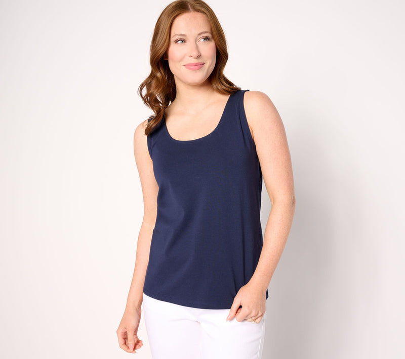 BEAUTIFUL by Lawrence Zarian Classic Knit Scoop Neck Tank — View 25