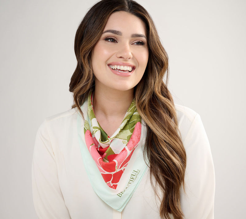BEAUTIFUL by Lawrence Zarian Printed Scarf — View 9