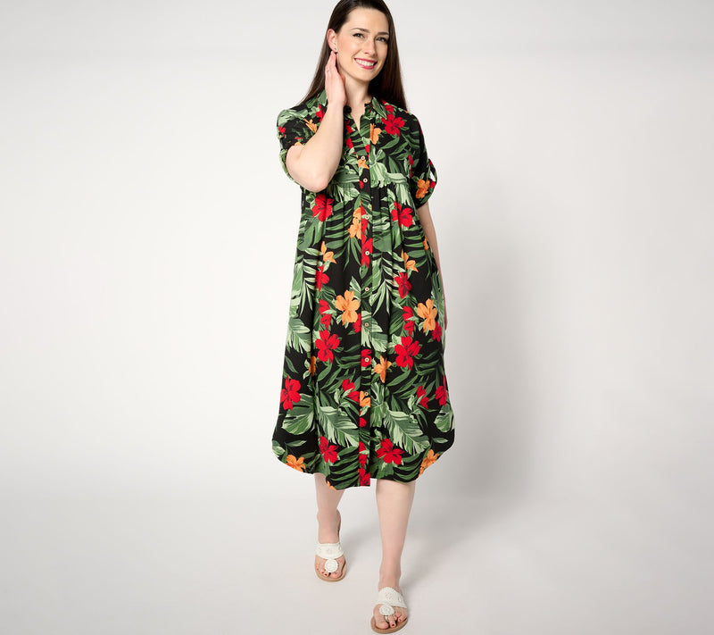 Cuddl Duds Flexwear Brunch to Beach Caftan — View 11