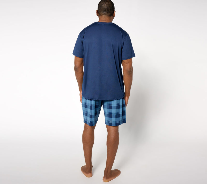 Cuddl Duds Men's Classic Stretch Jersey Pajama Set — View 10