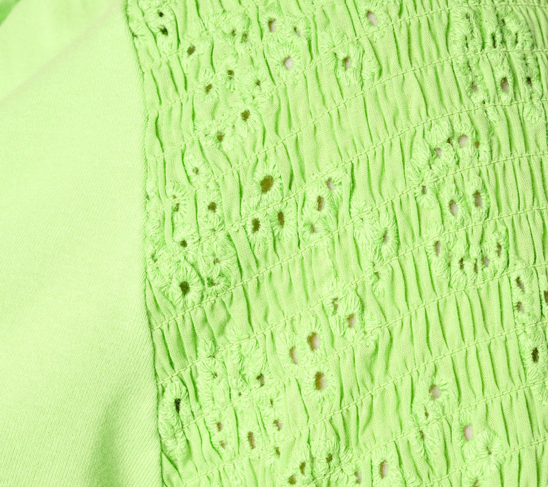 Belle by Kim Gravel Eyelet Everything Mixed Media Top — View 16