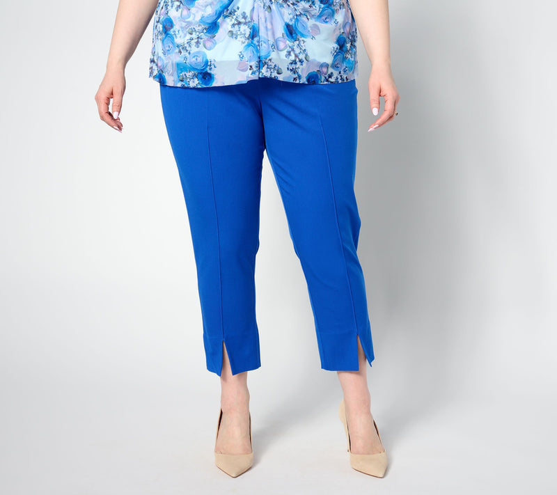 Isaac Mizrahi Live! Petite 24/7 Stretch Slim-Leg Crop Pants — View 4