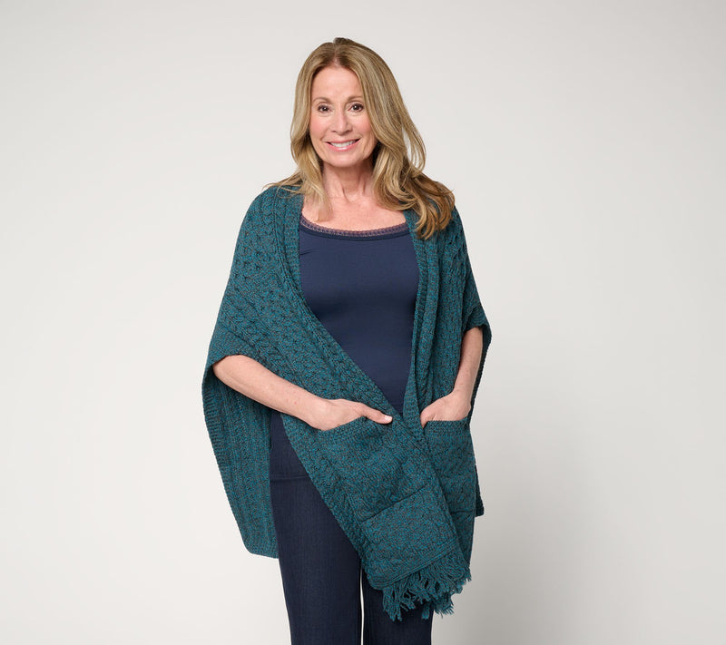 Aran Crafts Merino Wool Shawl Fringe Trim — View 14