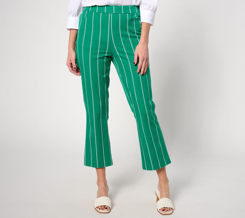 Isaac Mizrahi Live! Petite 24/7 Stretch Baby Bootcut Crop Pants — View 9