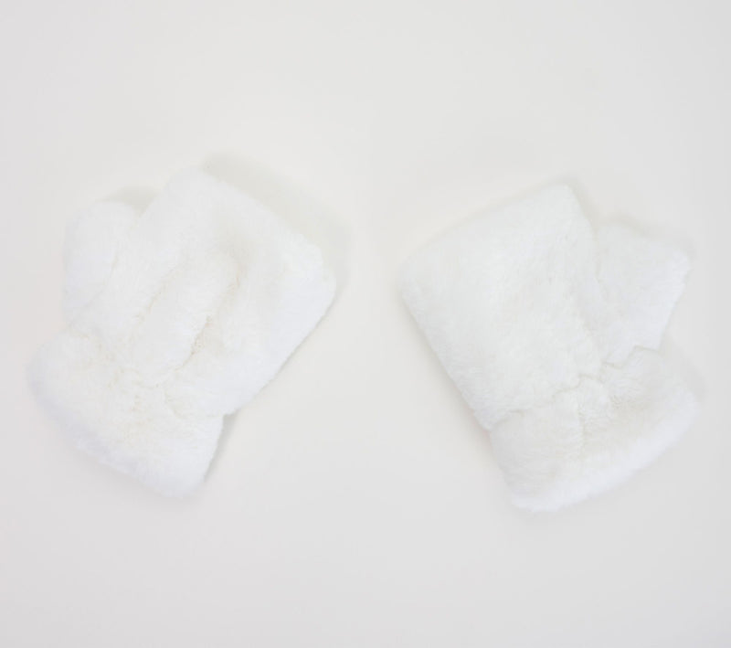 Amiee Lynn Accessories Faux Fur Fingerless Gloves — View 5