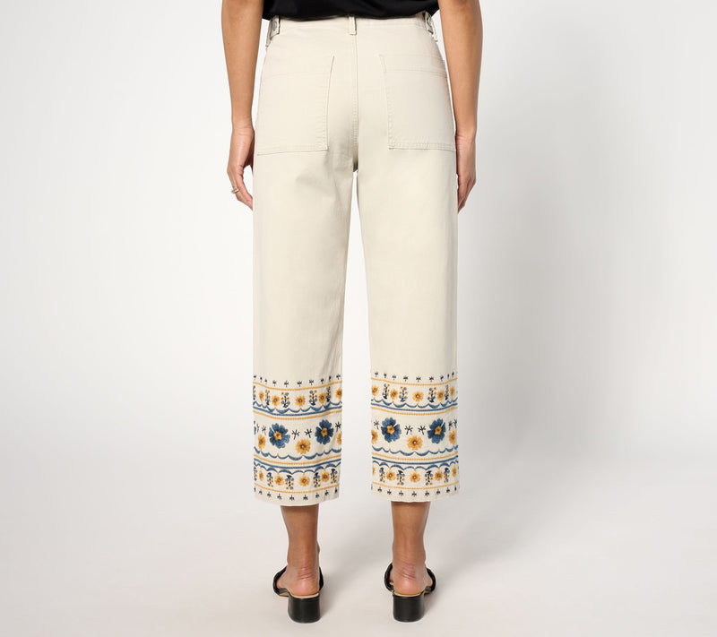 Driftwood Jeans Utility Boyfriend Crop Pant - Golden Gate — View 2
