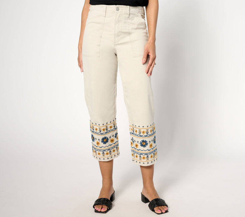 Driftwood Jeans Utility Boyfriend Crop Pant - Golden Gate — Main view