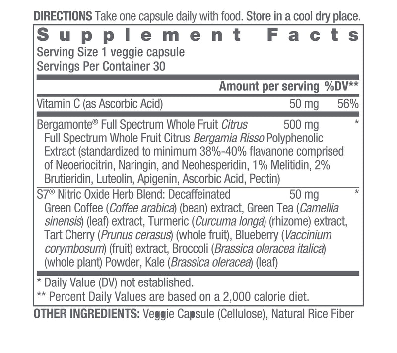 OMI WellBeauty CholestHealth w/ Bergamot & Nitric Oxide 30-Day Supply — View 2