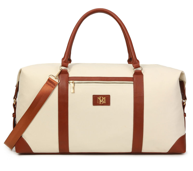 Badgley Mischka Barbara XL Canvas Tote Weekender Travel Bag — View 5