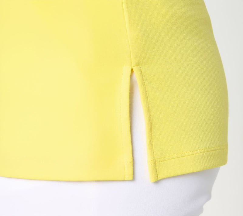 Susan Graver Modern Essentials Liquid Knit Split-Neck Top — View 16