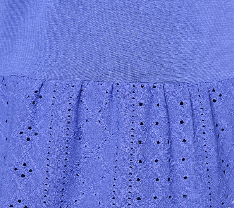 LOGO Layers by Lori Goldstein Long Sleeve Cardigan with Eyelet Peplum — View 12