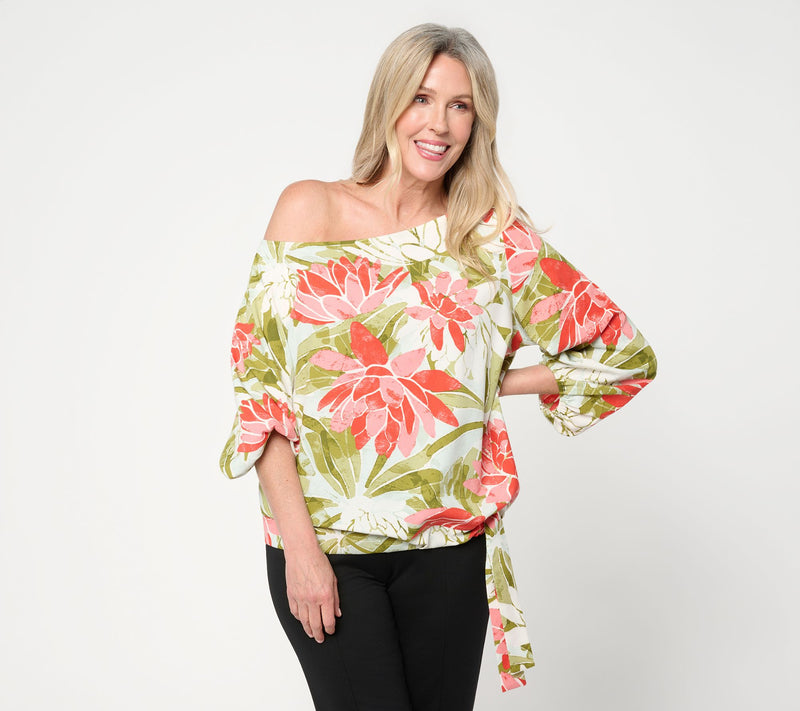 BEAUTIFUL by Lawrence Zarian Off-Shoulder Dolman Sleeve Top — View 18