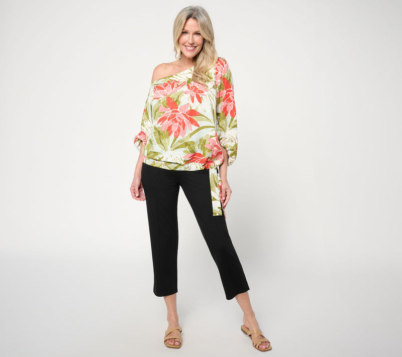 BEAUTIFUL by Lawrence Zarian Off-Shoulder Dolman Sleeve Top — View 5