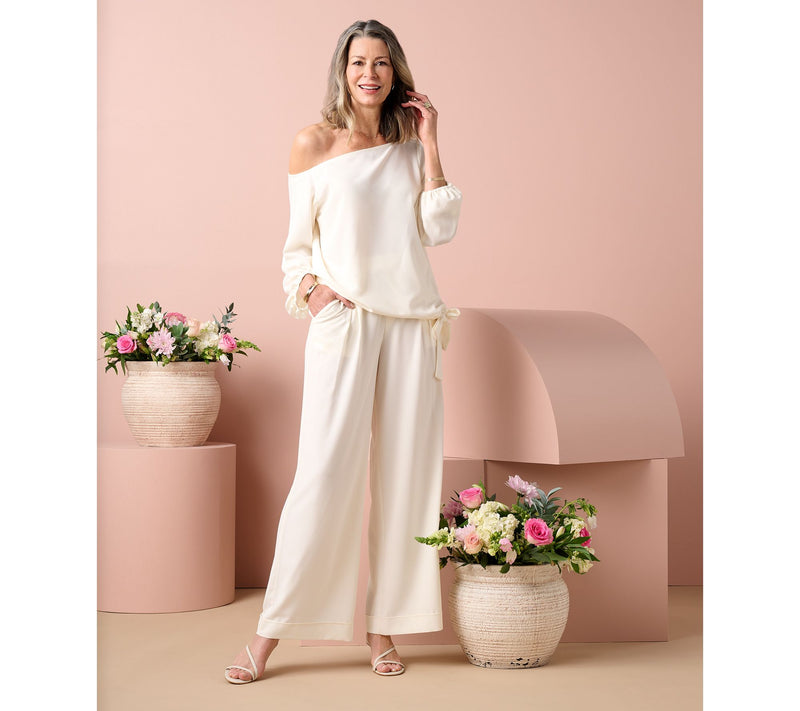 BEAUTIFUL by Lawrence Zarian Off-Shoulder Dolman Sleeve Top — View 7