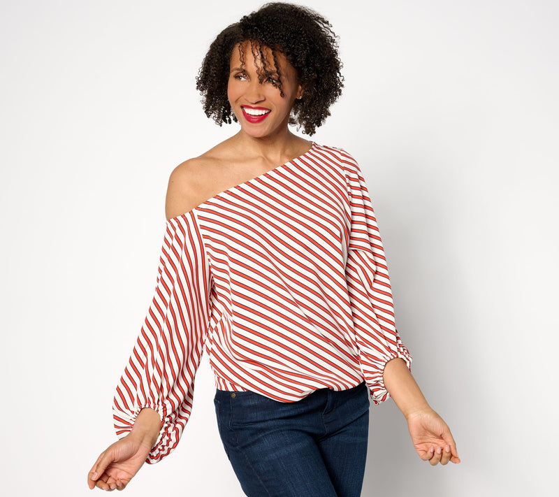 BEAUTIFUL by Lawrence Zarian Off-Shoulder Dolman Sleeve Top — View 21