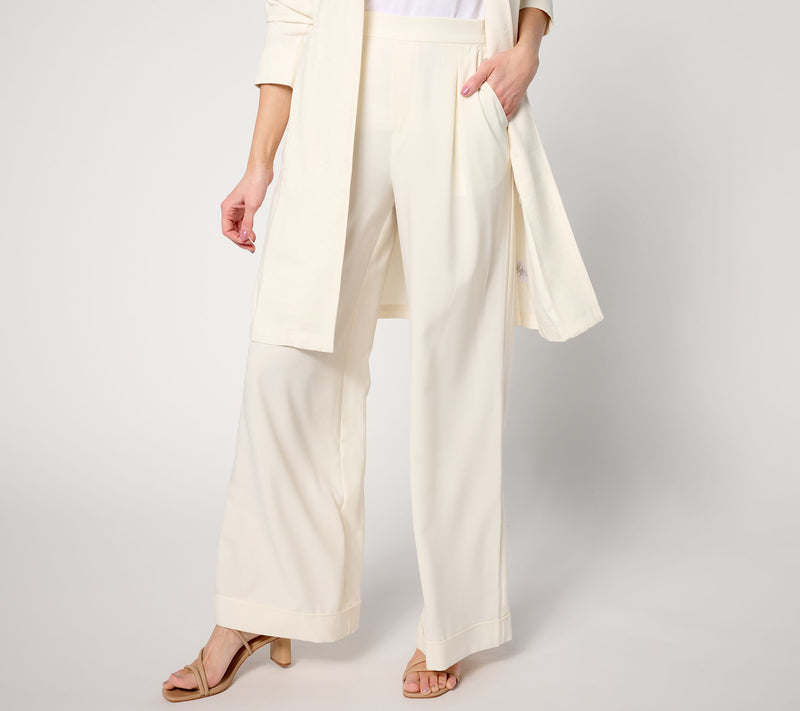 BEAUTIFUL by Lawrence Zarian Petite Pull-On Wide Leg Pant — View 3