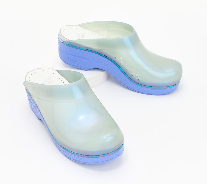 Dansko Open Back Translucent Clogs - Sonja — View 4