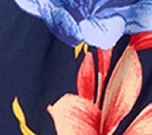 Women with Control Como Jersey Petite Printed Duster — View 3