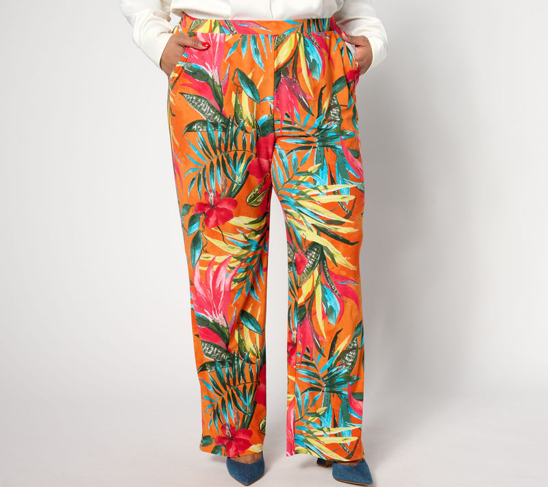 Women with Control Como Jersey Regular Wide Leg Pants — Main view