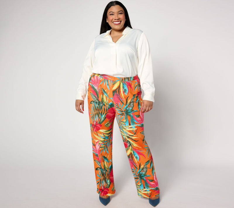 Women with Control Como Jersey Regular Wide Leg Pants — View 15