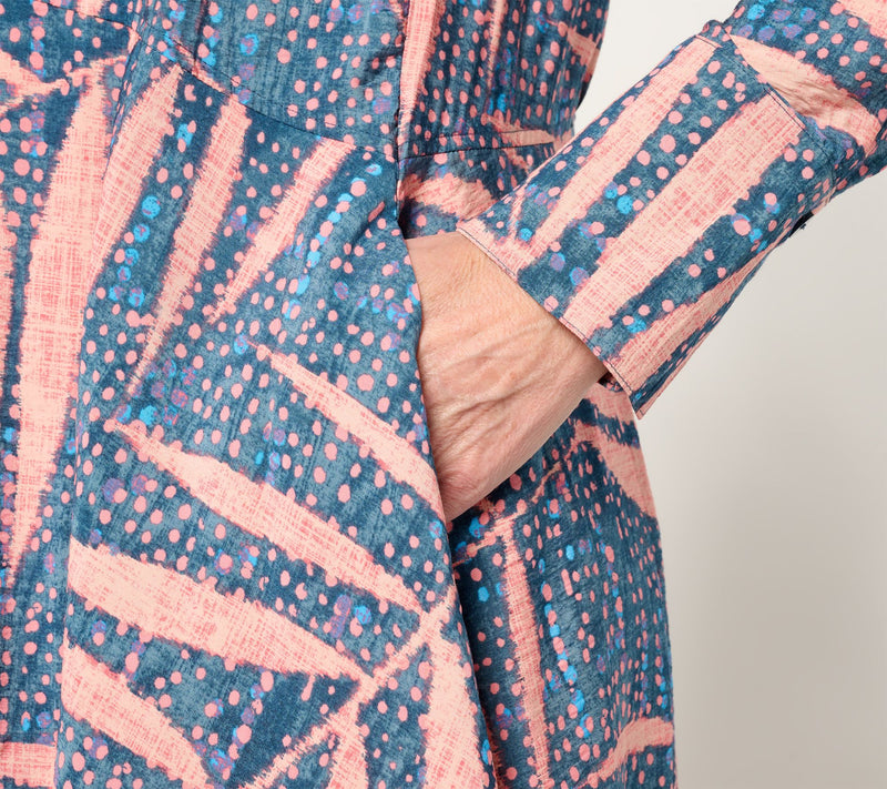 Peace Love World Regular Asymmetric Long Sleeve Dress — View 17