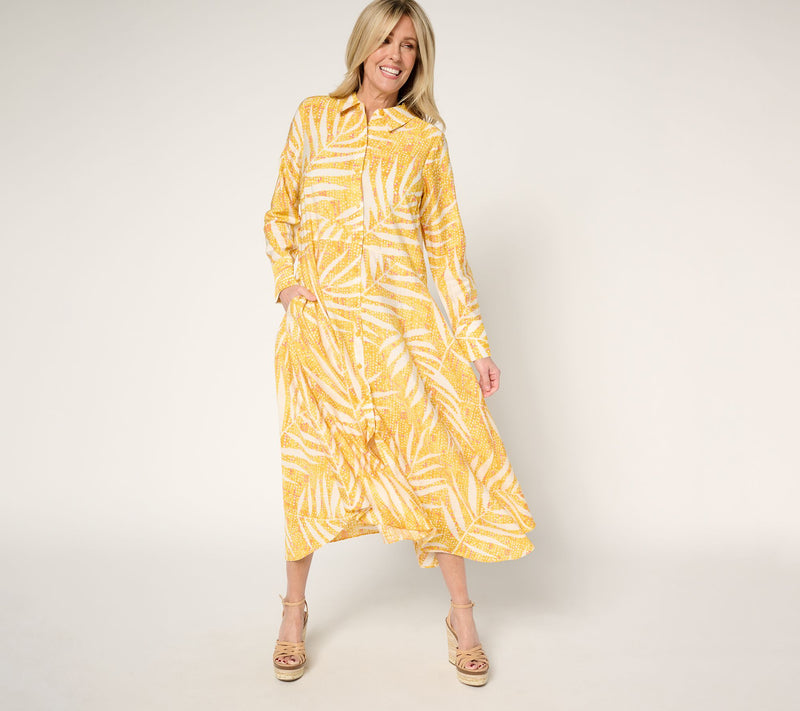 Peace Love World Regular Asymmetric Long Sleeve Dress — View 13