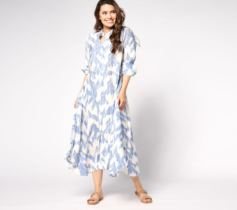 Peace Love World Regular Asymmetric Long Sleeve Dress — View 7