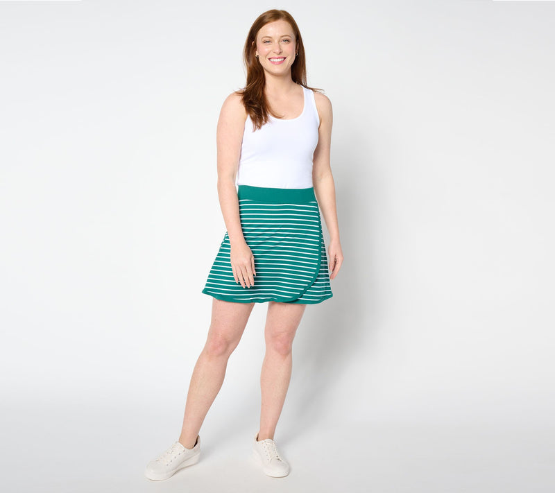 Cuddl Duds Flexwear Foldover Skort — View 13