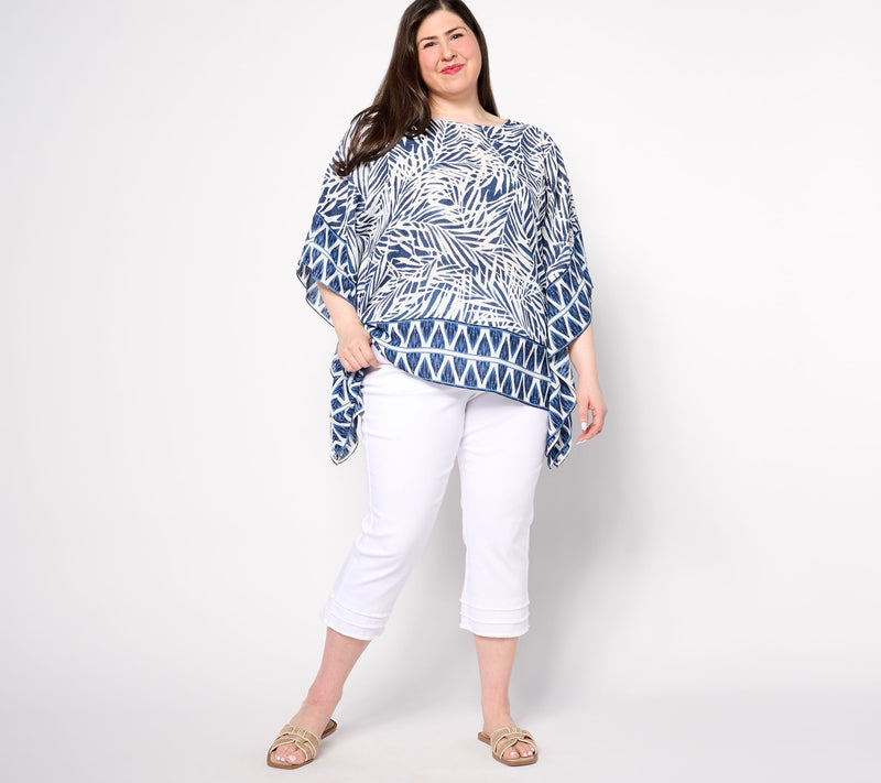 Belle by Kim Gravel Pet TripleLuxe Twill Triple Fray Crop Jean — View 8