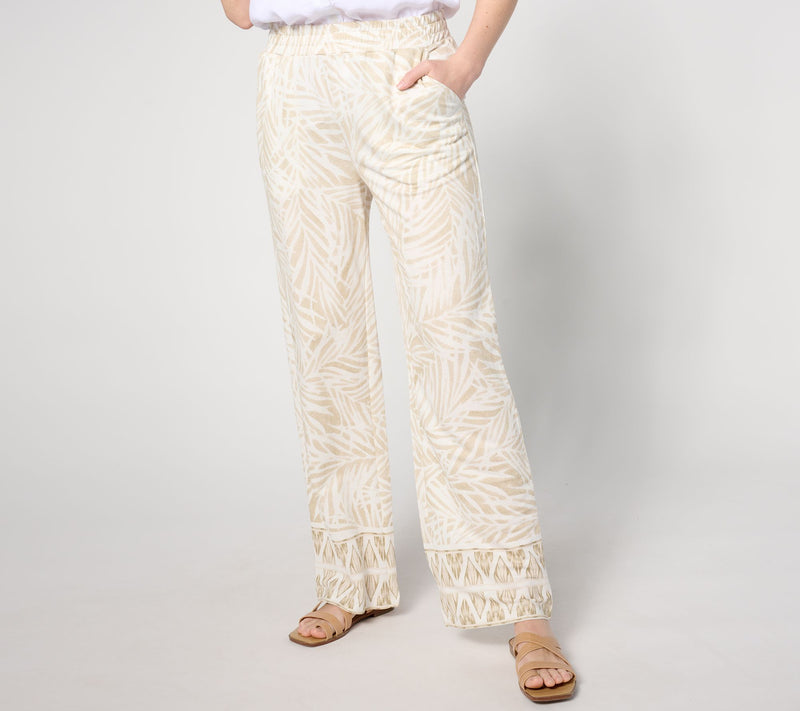 Belle Beach by Kim Gravel Reg Cabana Knit Seascape Beach Pant — View 9