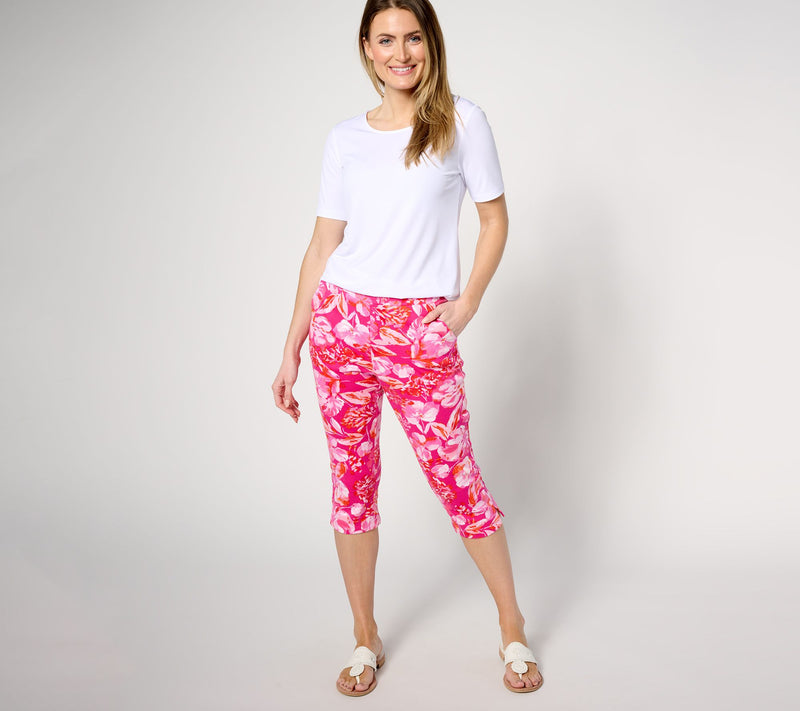 Belle by Kim Gravel Perfect Pique Fresh Picked Capri, Petite — View 13