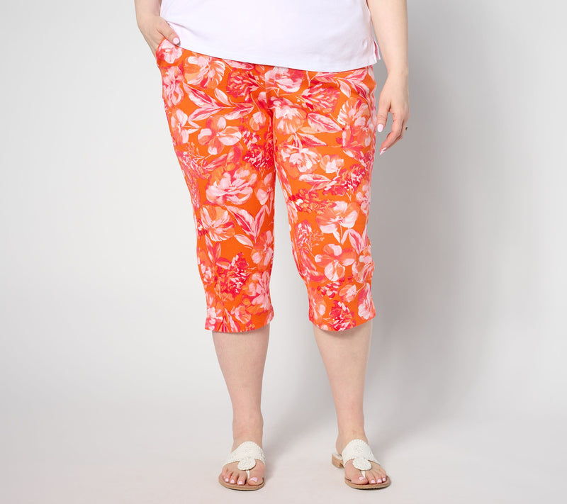 Belle by Kim Gravel Perfect Pique Fresh Picked Capri, Petite — View 9