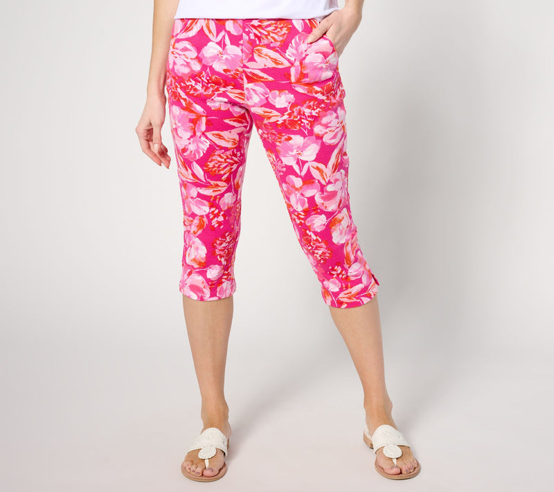 Belle by Kim Gravel Perfect Pique Fresh Picked Capri, Tall — View 6