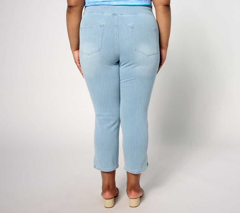 Belle by Kim Gravel Flexibelle Pearls Cropped Jean, Tall — View 6