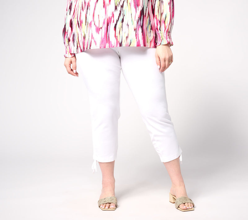 Belle by Kim Gravel Tall Ponte Convertibelle Crop Pant — View 5