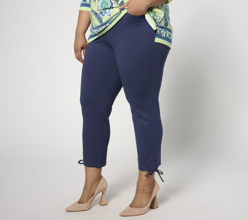 Belle by Kim Gravel Tall Ponte Convertibelle Crop Pant — View 7