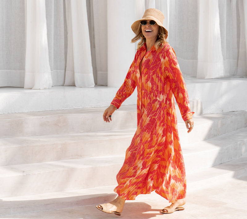 Peace Love World Petite Asymmetric Long Sleeve Dress — View 15